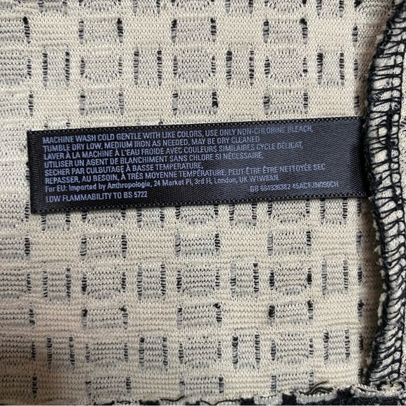 Saturday Sunday Anthropologie Isabel Bow Tie Dress Size Small S Black - Picture 12 of 12